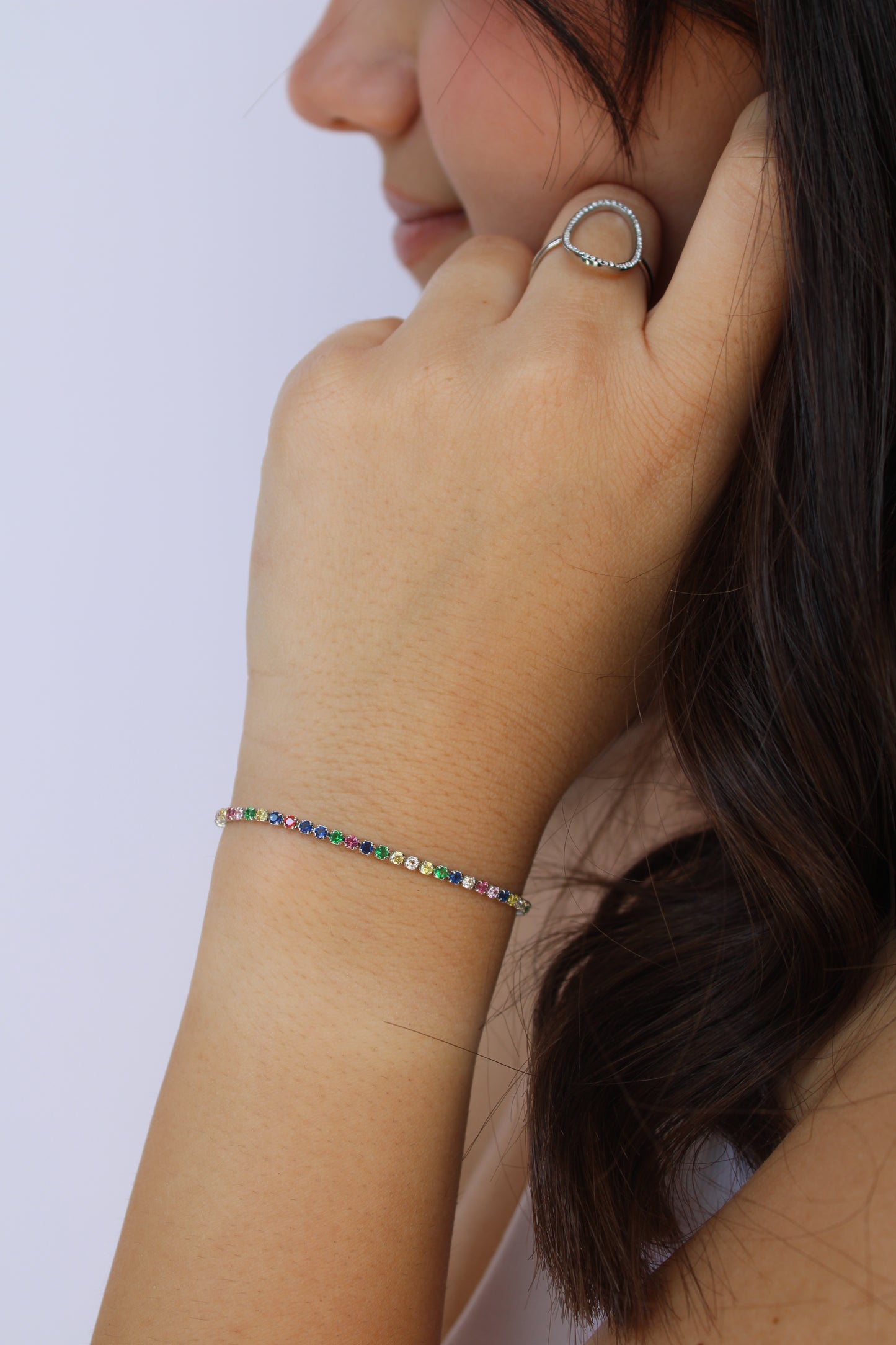 tennis zirconi argento