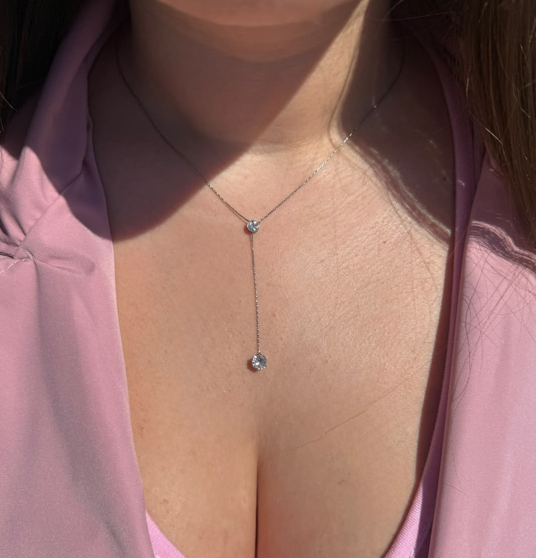 Collana doppio punto luce