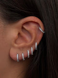 Set mini hoops brillantinati