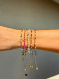 Bracciali con mini perle colorate