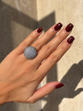 Anello circle brillantinato