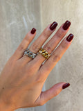 Anello multi cuori a molla