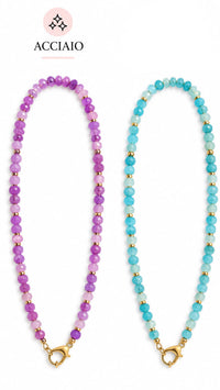 Collana perle colorate