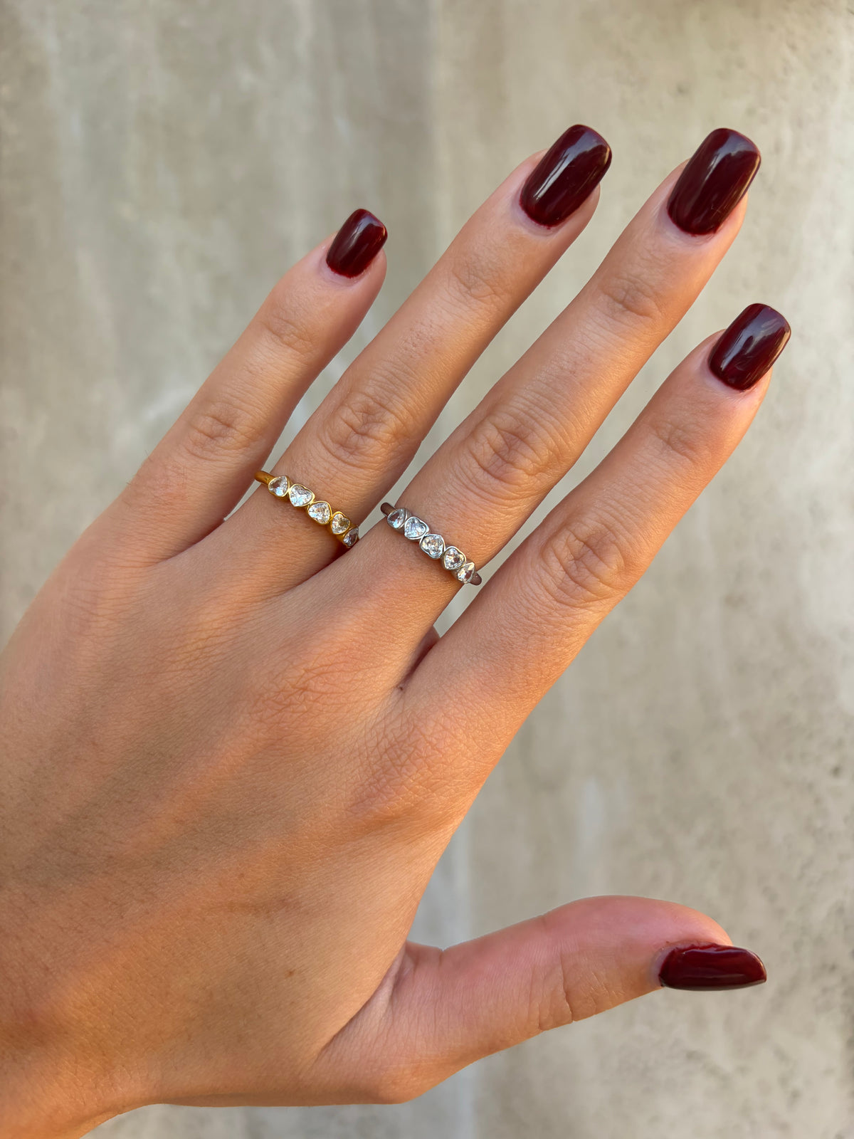 Anello Cuori mini