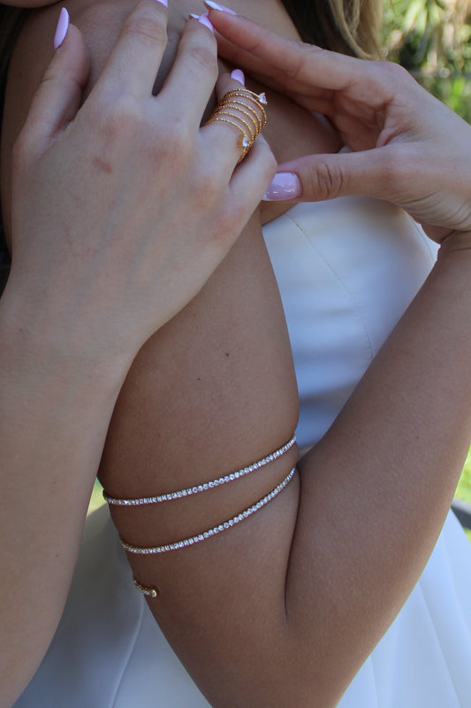 arm cuff glitter