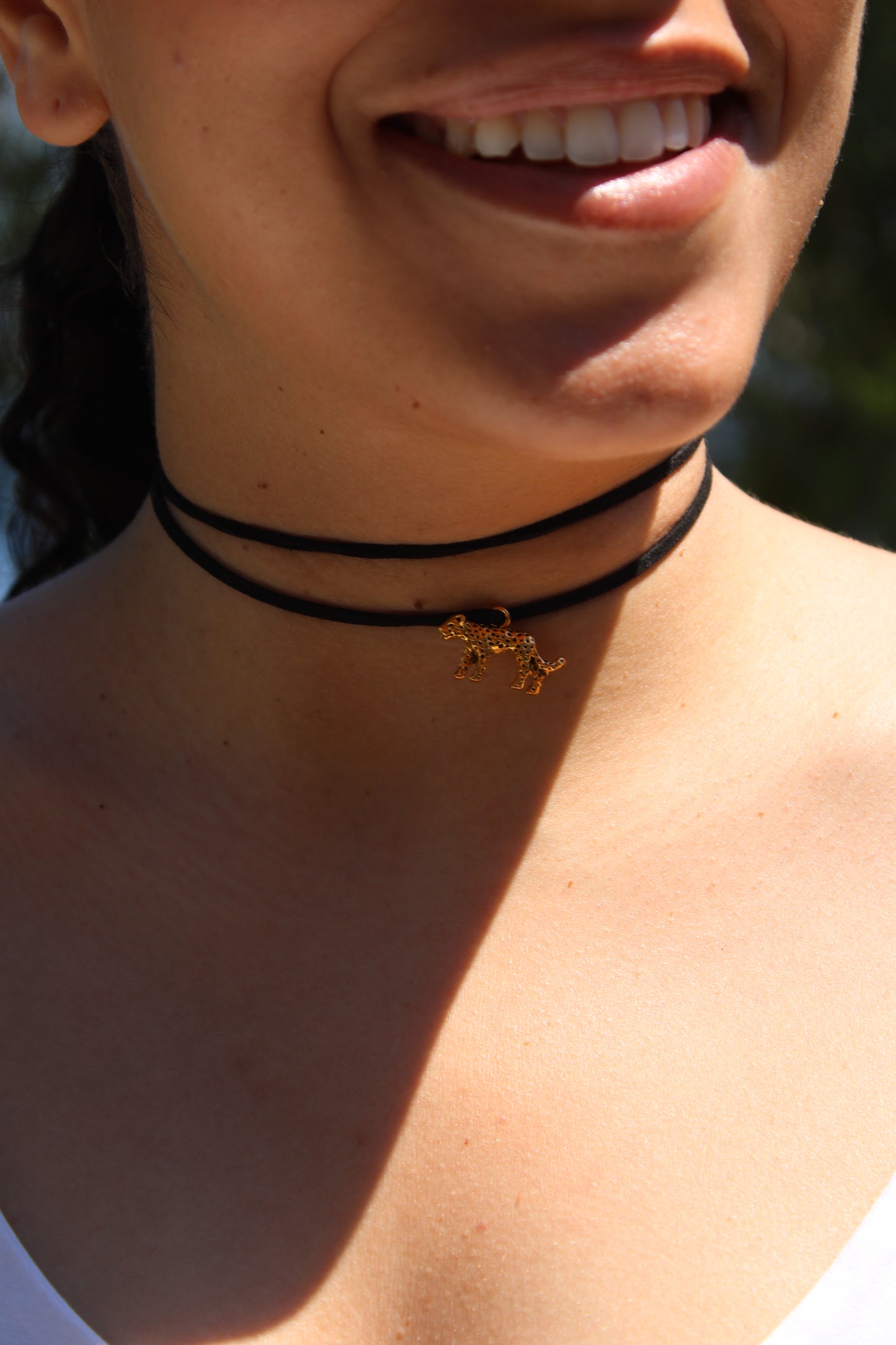 choker leopardo