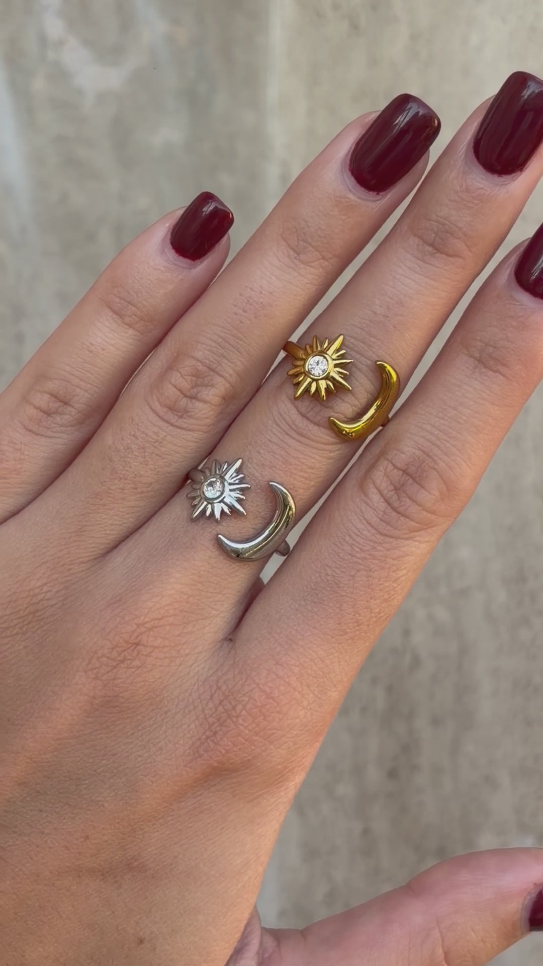 Anello sole e luna