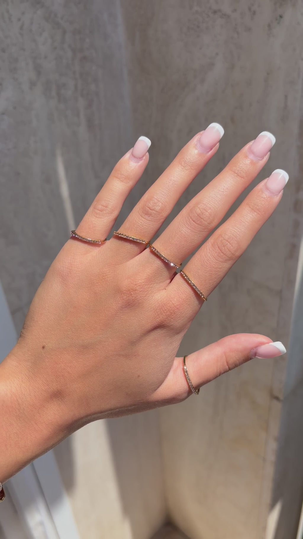 Fedine Brillantinate rosa