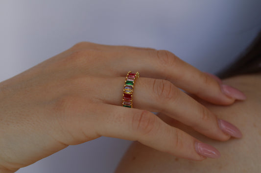 anello zircone multi