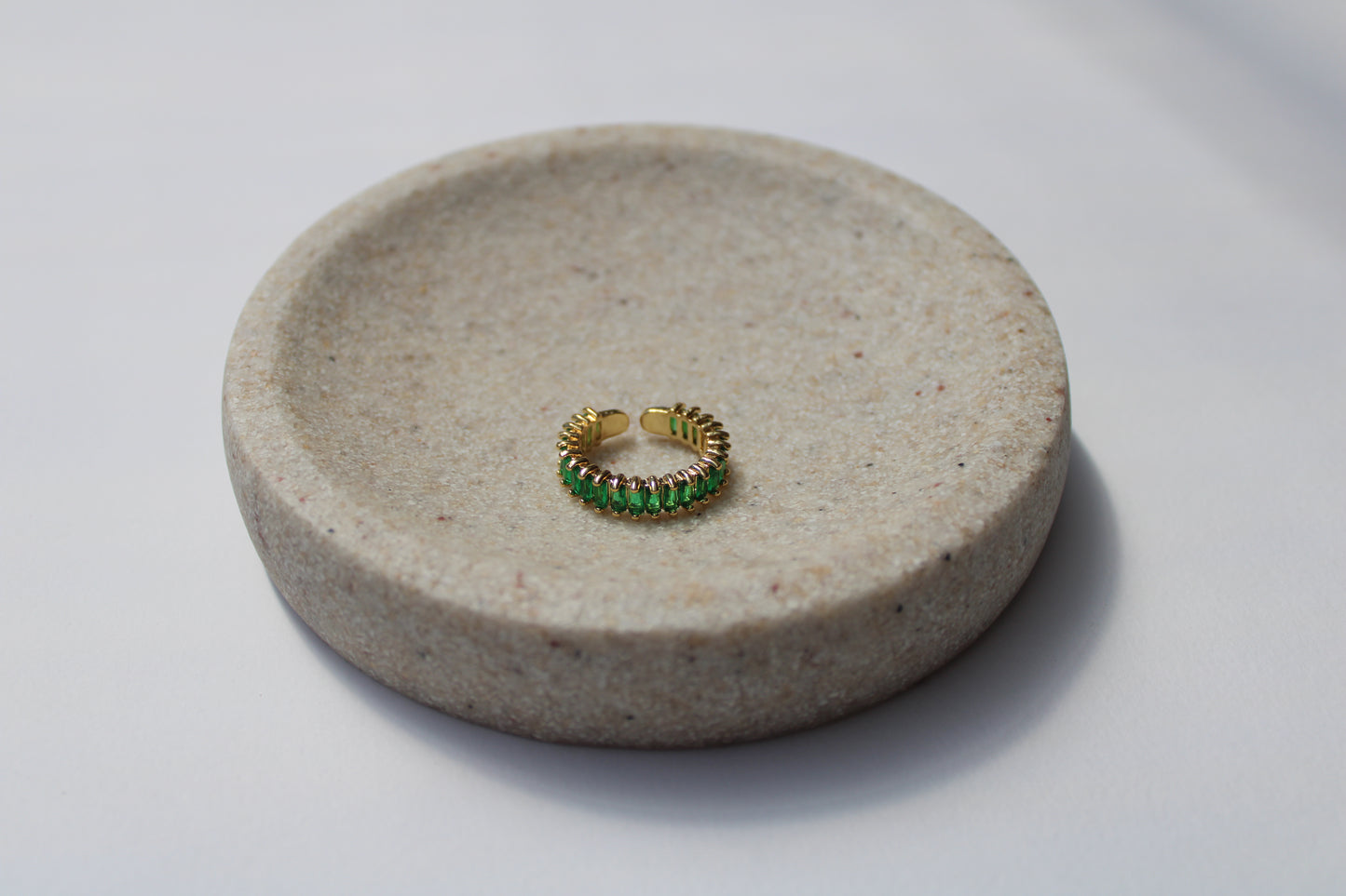 anello zircone verde